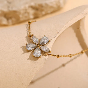 Pulseira Flor Banhada