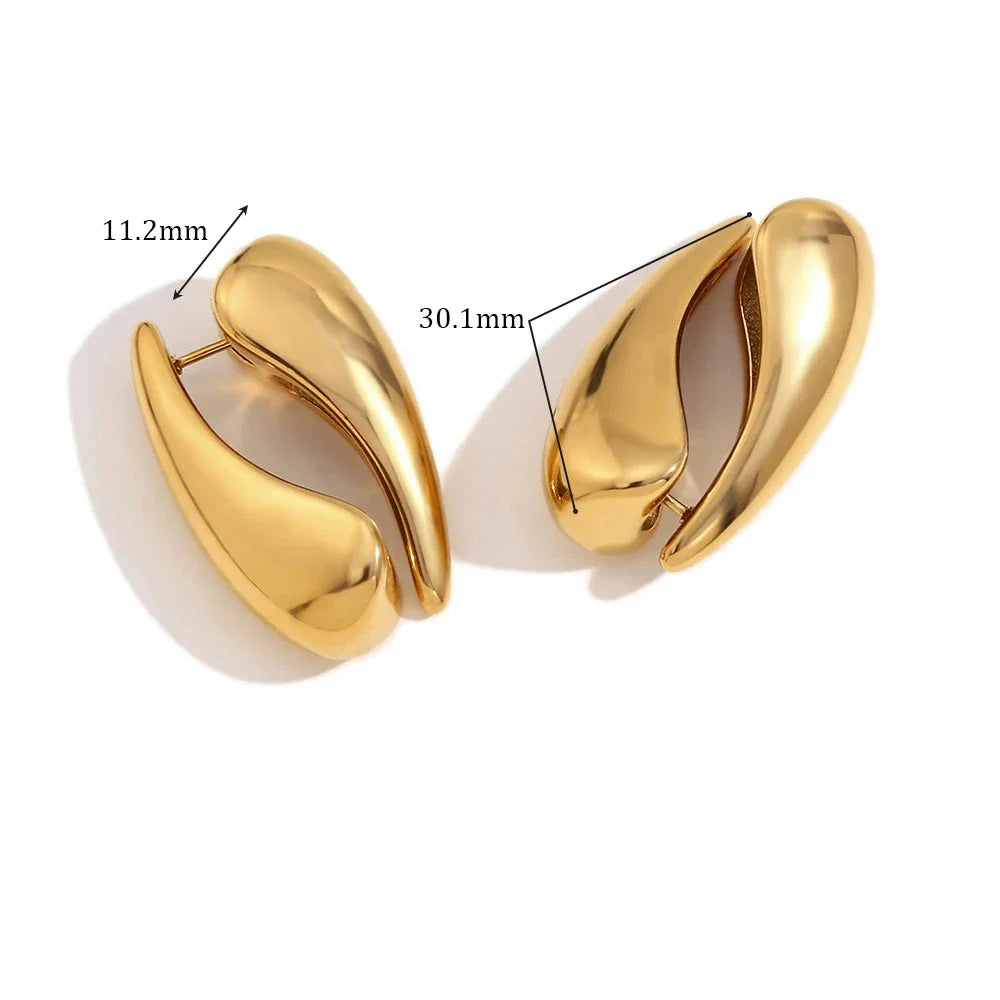 Brincos Dourado Inoxidável