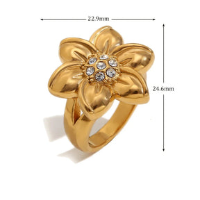 Anel Flor 18K