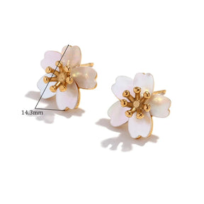 Brincos Flor Cerejeira