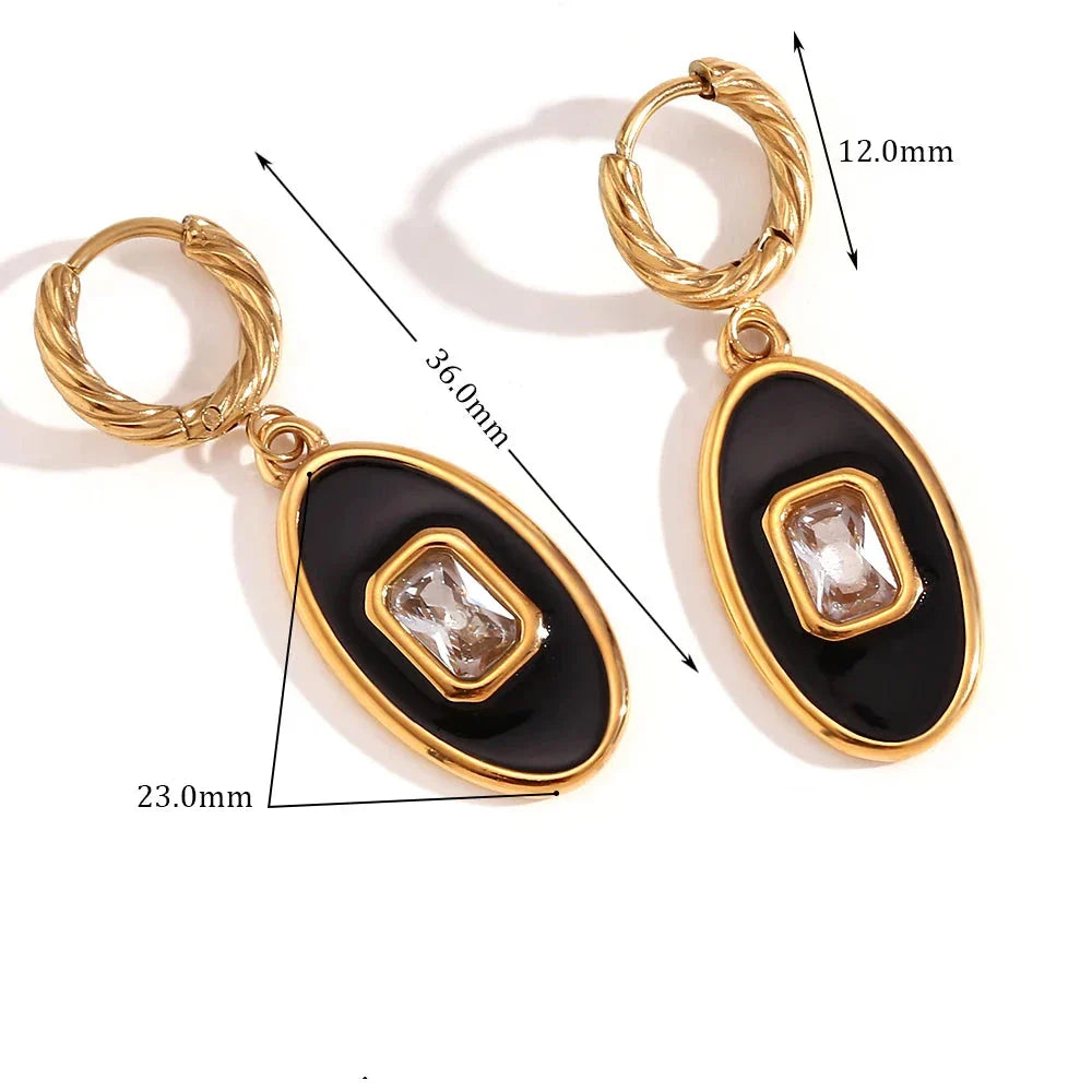 Brincos Oval Elegância
