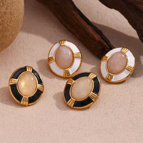 Brincos Elegância Oval