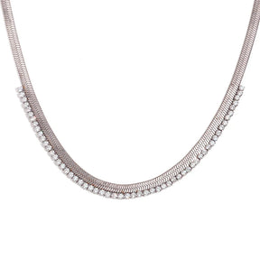 Gargantilha Elegante Zircônia