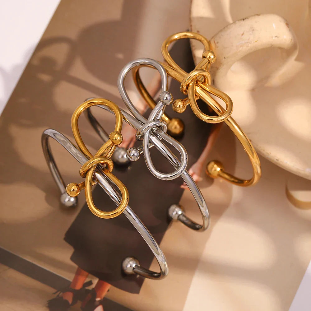 Pulseira Bowknot Inoxidável