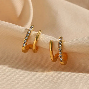 Brincos Huggie Cristal