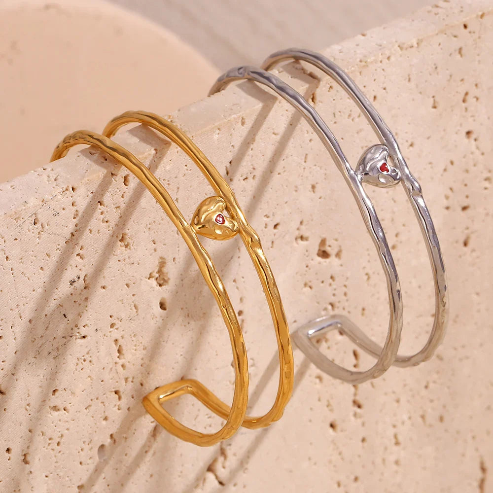 Pulseira Coração Esmaltado