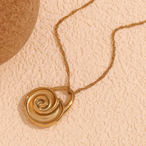 Colar Espiral Dourado