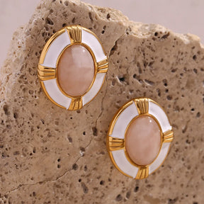 Brincos Elegância Oval