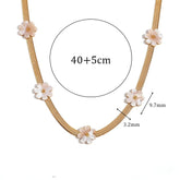 Colar Elegante Flores