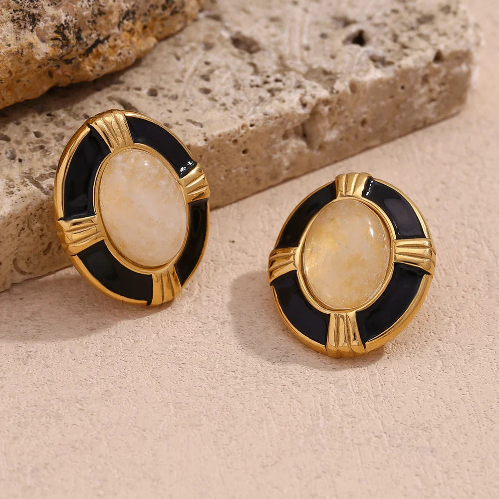 Brincos Elegância Oval