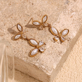 Brincos Borboleta Vintage