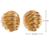 Brincos Elegância Ondulada