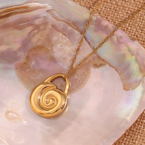 Colar Espiral Dourado