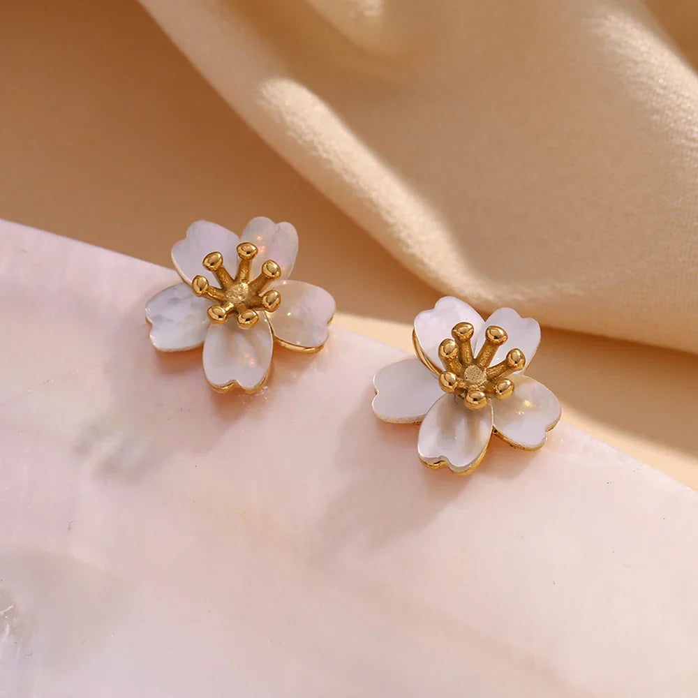 Brincos Flor Cerejeira