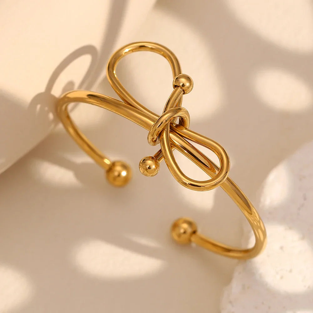 Pulseira Bowknot Inoxidável
