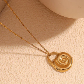 Colar Espiral Dourado