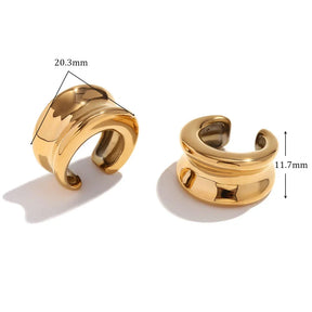Brincos Ouro Elegante