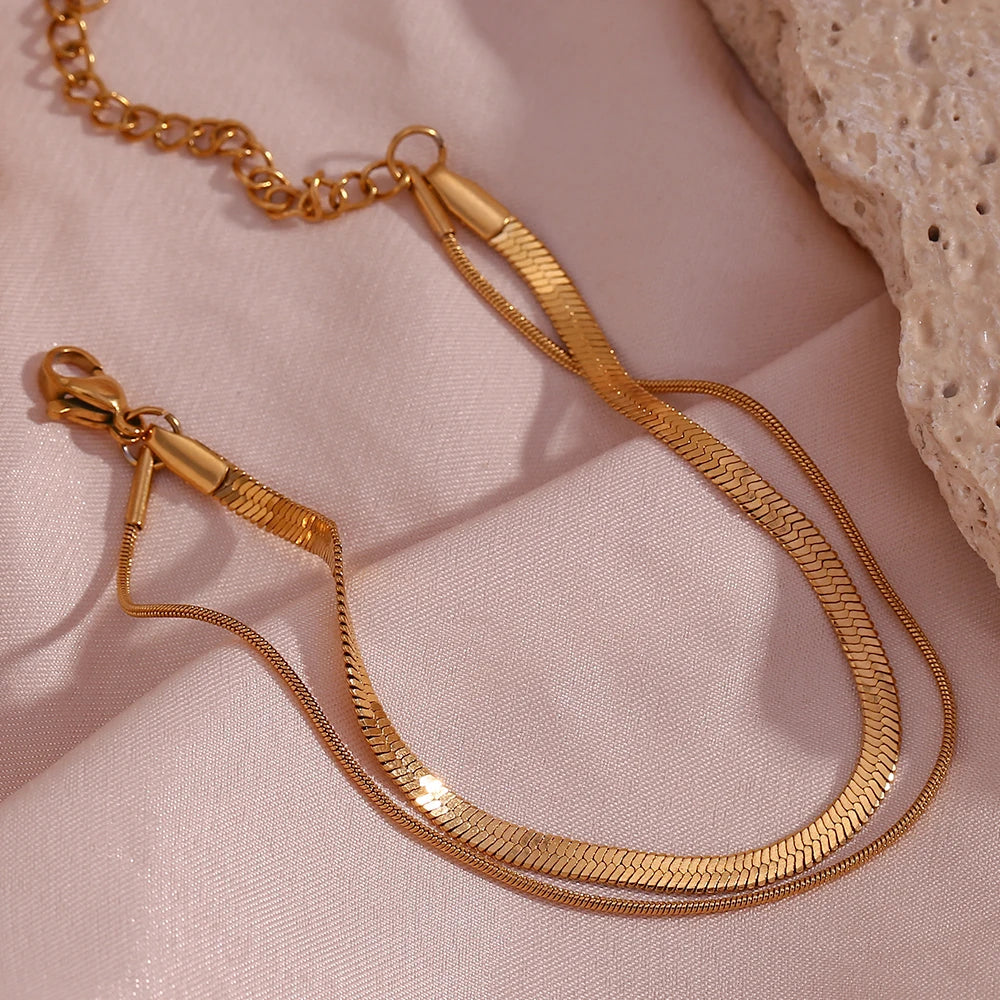 Pulseira Minimalista Banhada