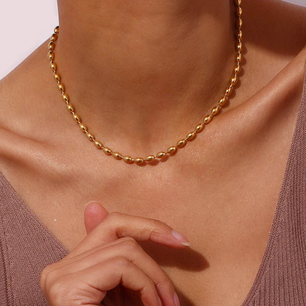 Colar Choker Oval