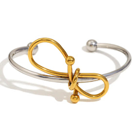 Pulseira Bowknot Inoxidável