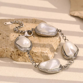 Pulseira Pérolas Irregulares
