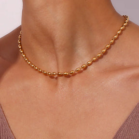 Colar Choker Oval