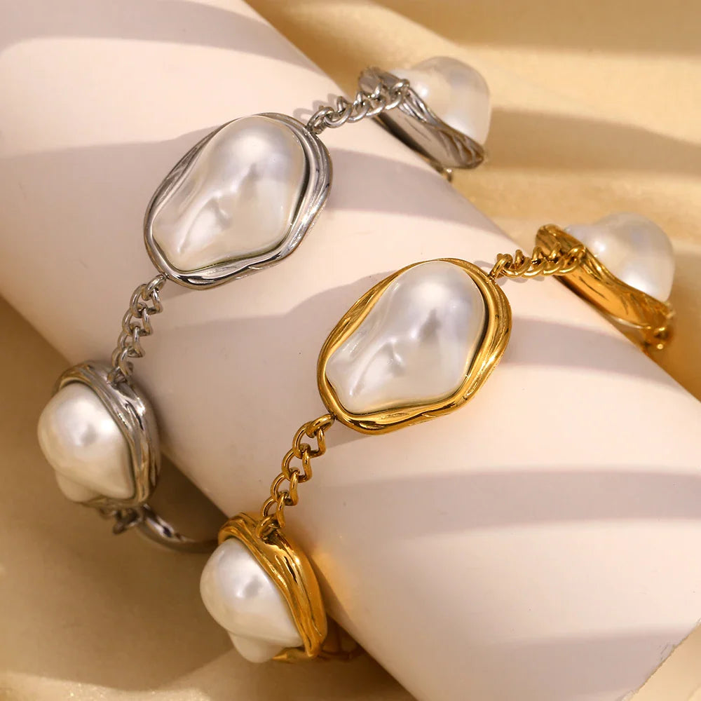 Pulseira Pérolas Irregulares