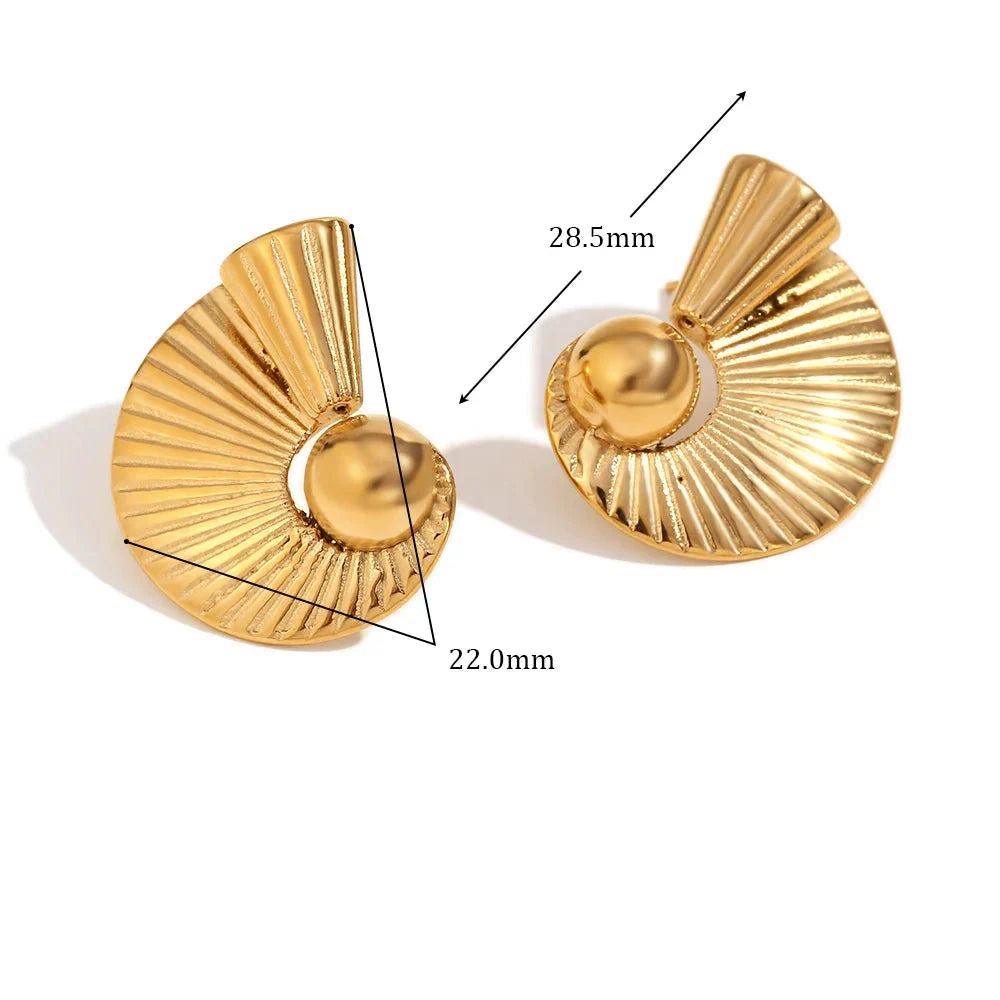 Brincos Espiral Esfera