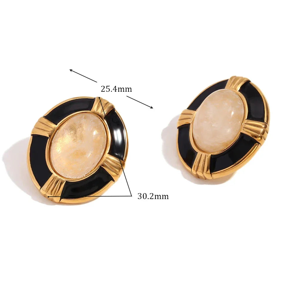 Brincos Elegância Oval