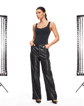 Natrelax™ V Neck Sleeveless Bodysuit