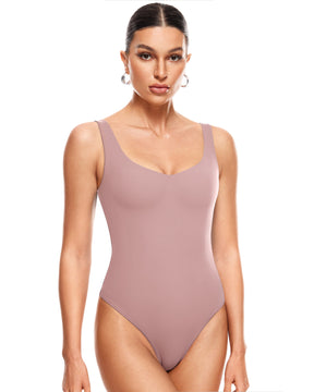 Natrelax™ V Neck Sleeveless Bodysuit