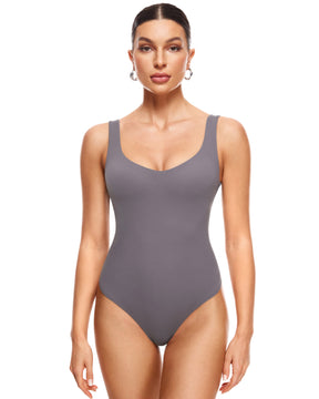 Natrelax™ V Neck Sleeveless Bodysuit