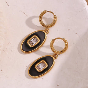 Brincos Oval Elegância