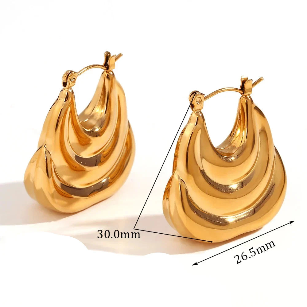 Brincos Camadas Ouro