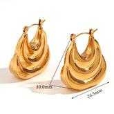 Brincos Camadas Ouro