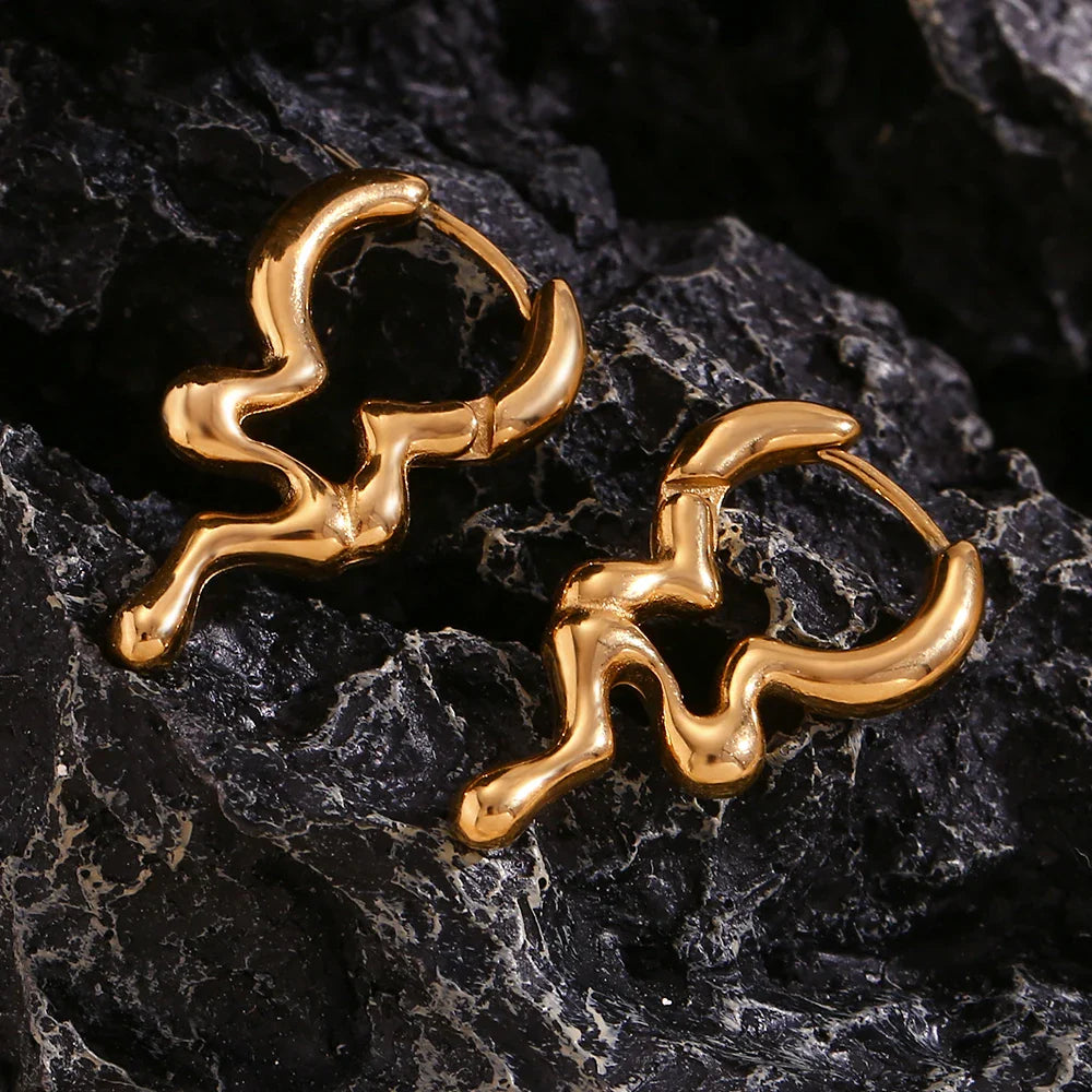 Brincos Gota Dourada
