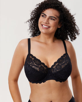 Floral Lace Underwired Bra