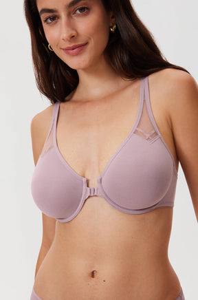 Front Closure Unlined Bra