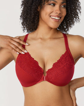 Lace Front Closure Bra