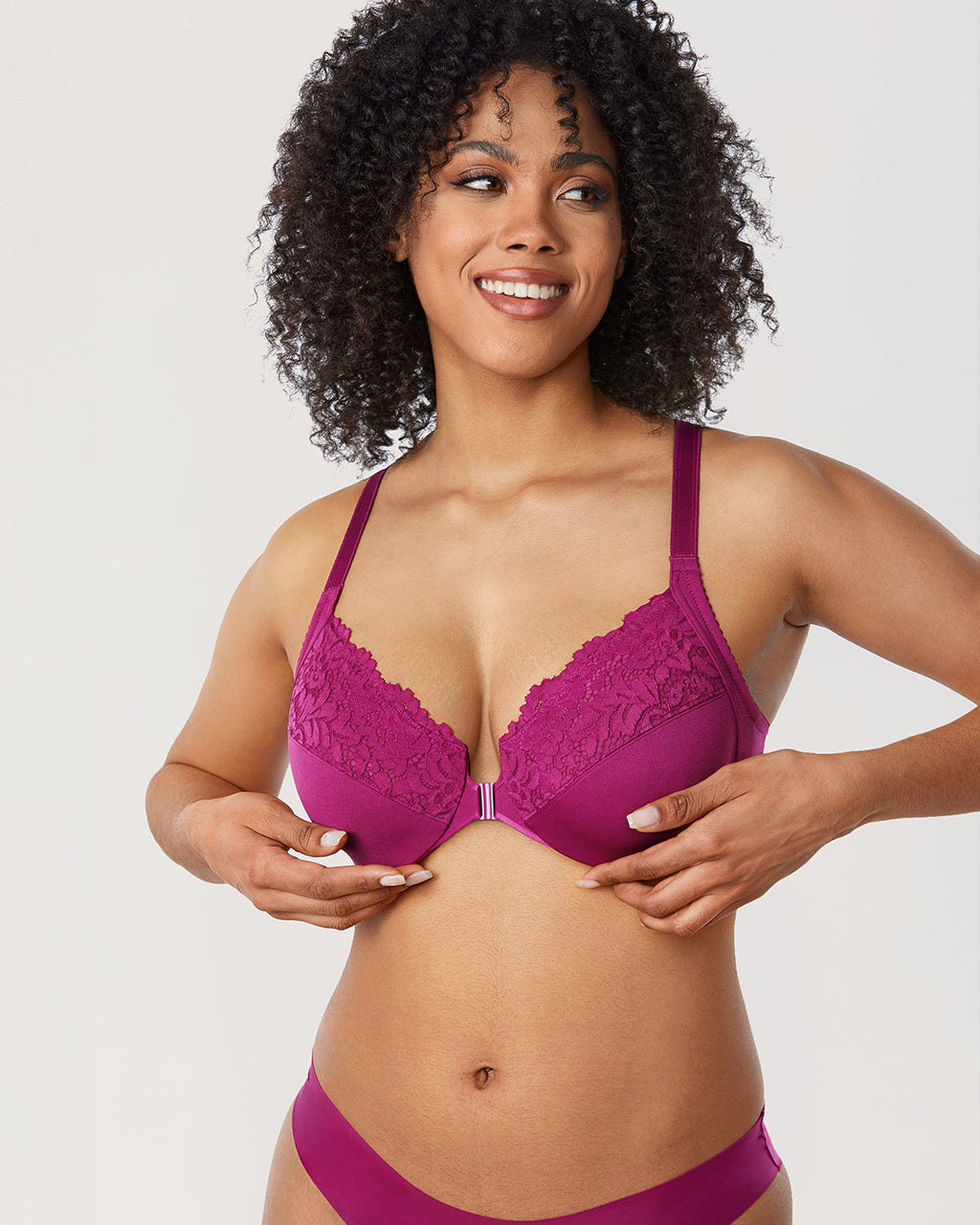 Lace Front Closure Bra