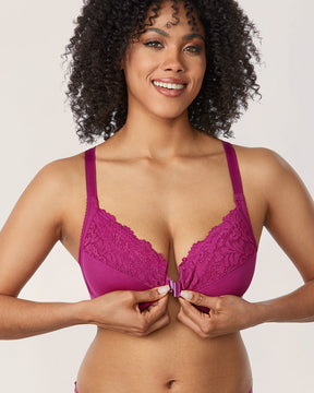 Lace Front Closure Bra