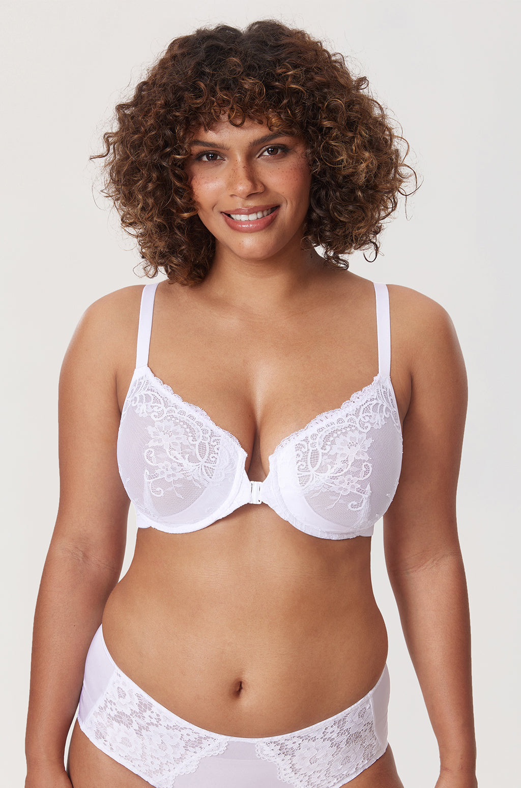 Vintage Lace Front Closure Bra