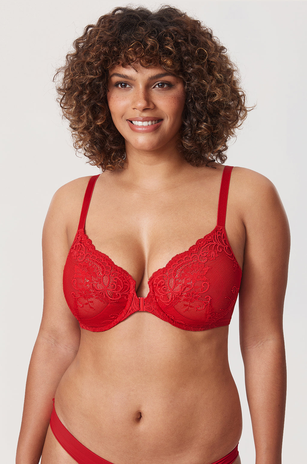Vintage Lace Front Closure Bra