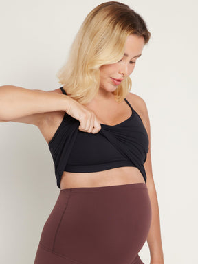 Y Back Maternity Tank - Ruched Sides