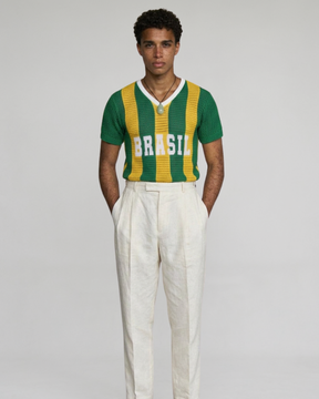 blusa masculina tricot seleção listrada copa 2026 + frete grátis