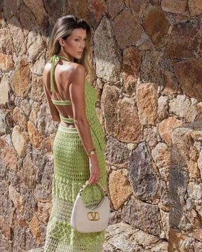 conjunto tricot verde pistache sardenha