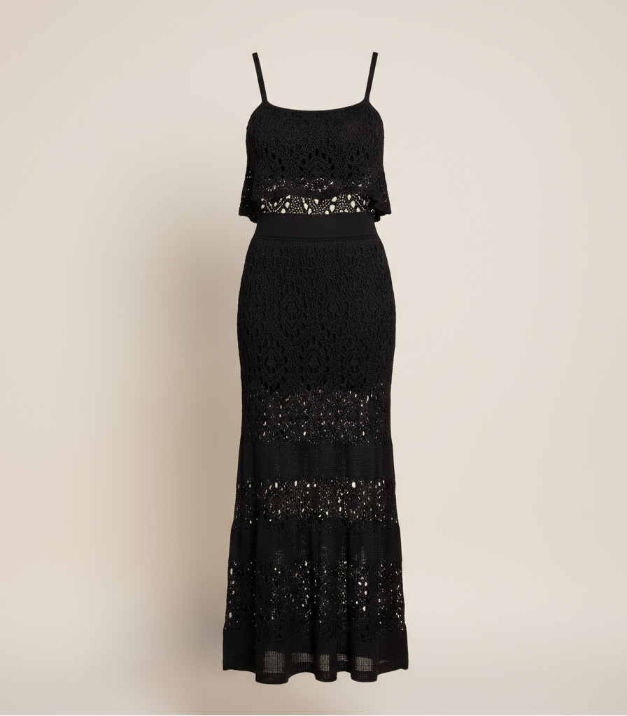 conjunto tricot preto aura mediterrânea