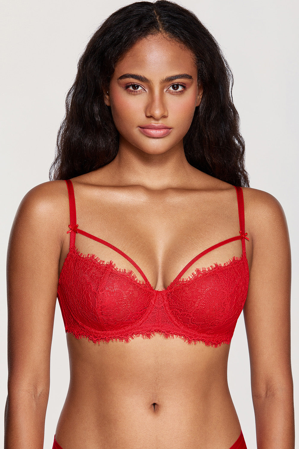 SUNDAY ROSY™ Lace Strappy Balconette Bra