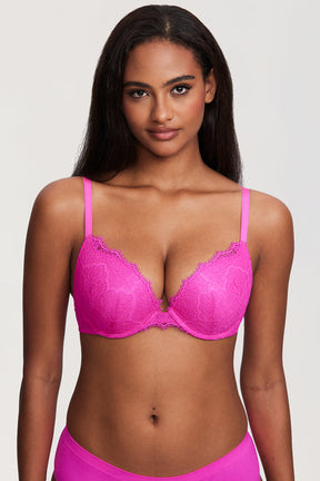 SUNDAY ROSY™ Lace Push Up Plunge Bra