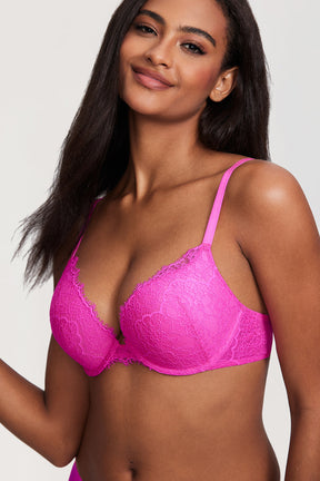 SUNDAY ROSY™ Lace Push Up Plunge Bra